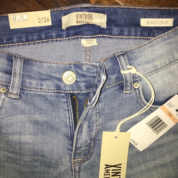 Vintage America Boho Crop Jeans - Picture 7 of 8